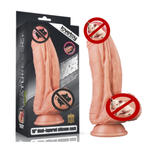 Dương vật giả Lovetoy siêu to siêu gân silicon 2 lớp siêu mềm mịn DV159A