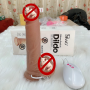 Dương vật giả sưởi ấm 42 độ, rung và thụt lên xuống 12 tần số Bang Silicone Realistic Dildo DV128