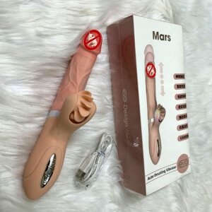 Dương vật giả Mars Evo rung thụt liếm sưởi ấm DV279