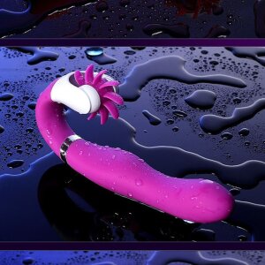 Máy rung điểm g có lưỡi xoay liếm hột le Easy Love DV1108