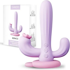 Svakom Bernice sextoy rung bú 3 đầu hít đất tiện lợi