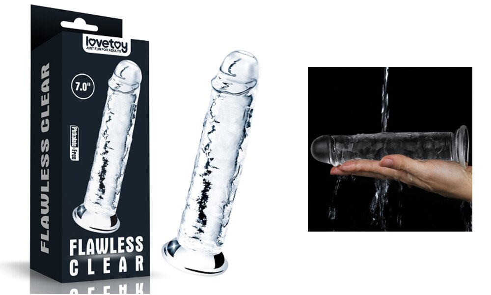 Dương vật giả LoveToy dòng Flawless Clear Dildo 7.0