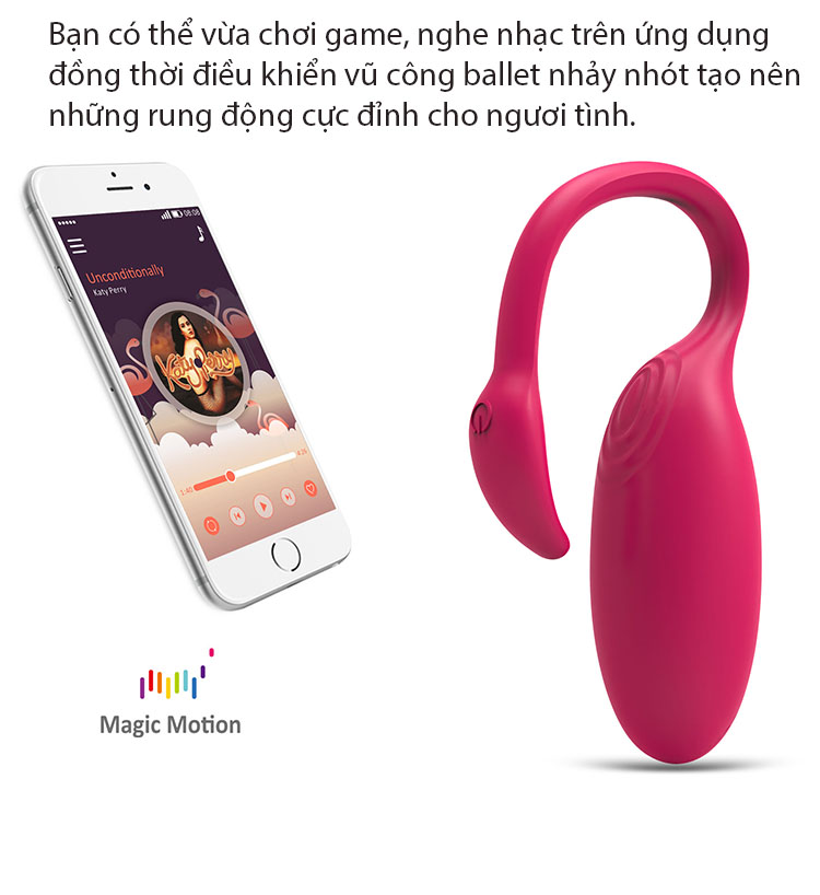 Trứng rung thông minh điều khiển bằng app thiên nga Magic Motion