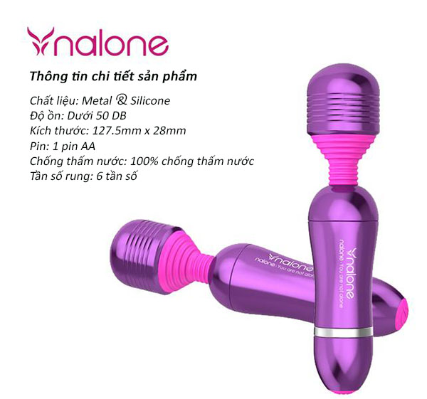 Chày rung mini Nalone Roma siêu mạnh siêu êm