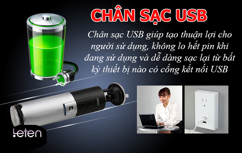 cốc thủ dâm gắn tường tự động Leten X9 Telecopic