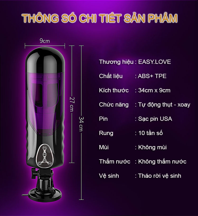 máy thủ dâm tự động Telescopic Sweetheart II