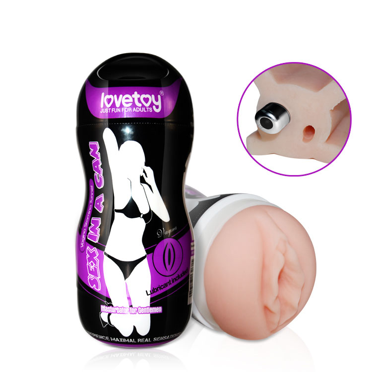 cốc thủ dâm tự động rung loveToy vagina hình âm đạo giả silicon