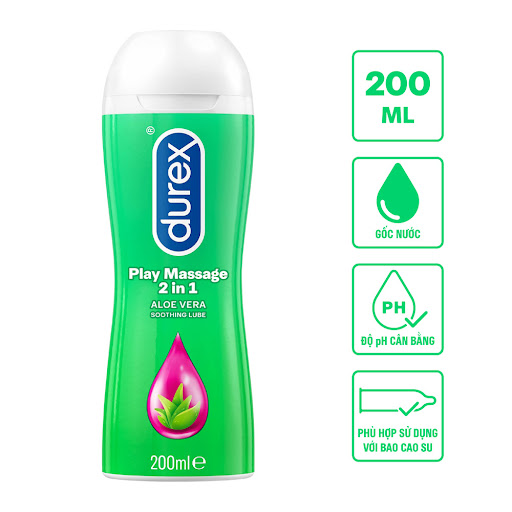 gel bôi trơn durex play massage 200ml