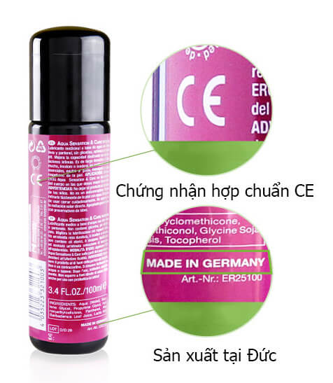 gel bôi trơn eros aqua sensations and care woman