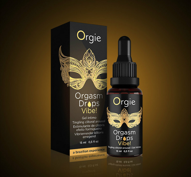 gel tăng khoái cảm làm ấm nóng âm đạo nếm được Orgie Orgasm Drop Vibe 15ml