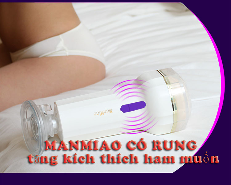 Âm đạo giả gắn tường Man Miao có rung xoay AD415