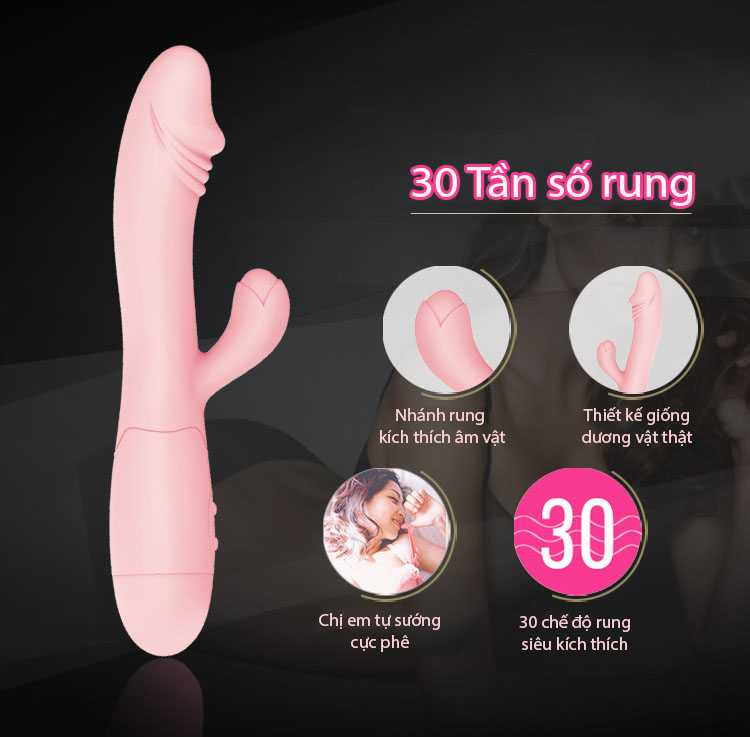 Cu giả rung 30 sắc thái yêu cỡ nhỏ Prettylove Snappy