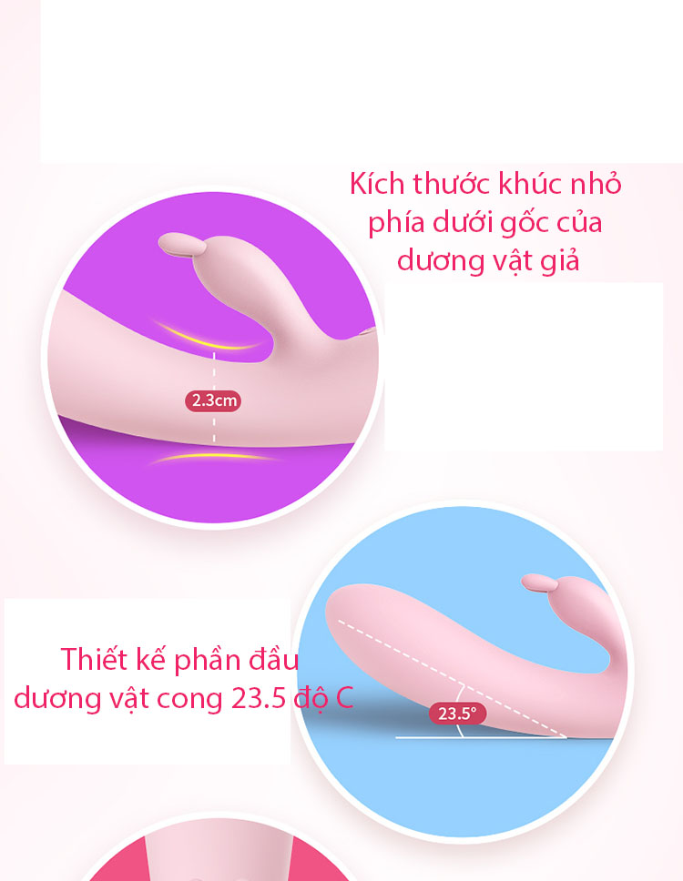 Dương vật giả rung 2 nhánh Leten