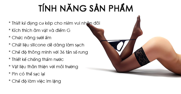 dương vật giả cầm tay 2 nhánh Svakom Angel