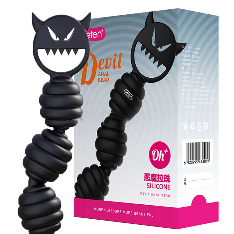 Phích hậu môn yêu quái 4 nút xoắn Leten Devil Anal Bead