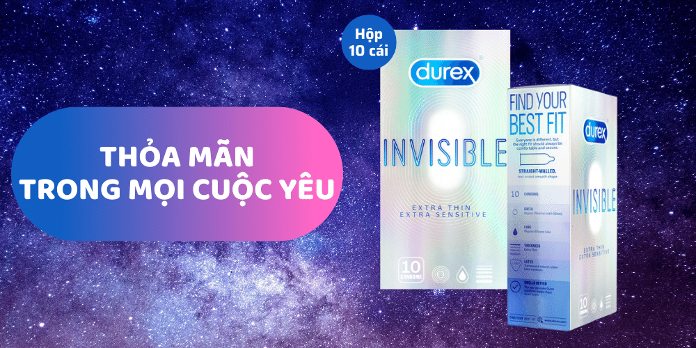 Bao cao su Durex Invisible Extra Thin Extra Sensitive