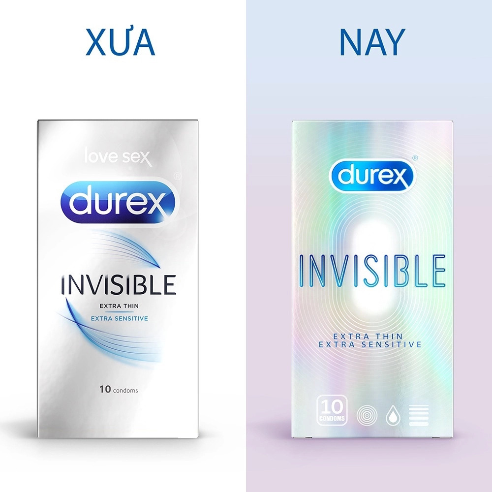 Bao cao su Durex Invisible Extra Thin Extra Sensitive