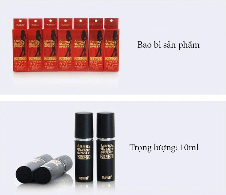 thuốc xịt chống xuất tinh sớm của Nhật Long Hot Spray