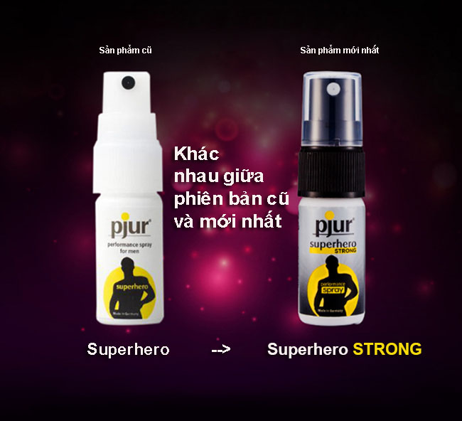 Chai xịt chống xuất tinh sớm Pjur superhero Strong 10ml