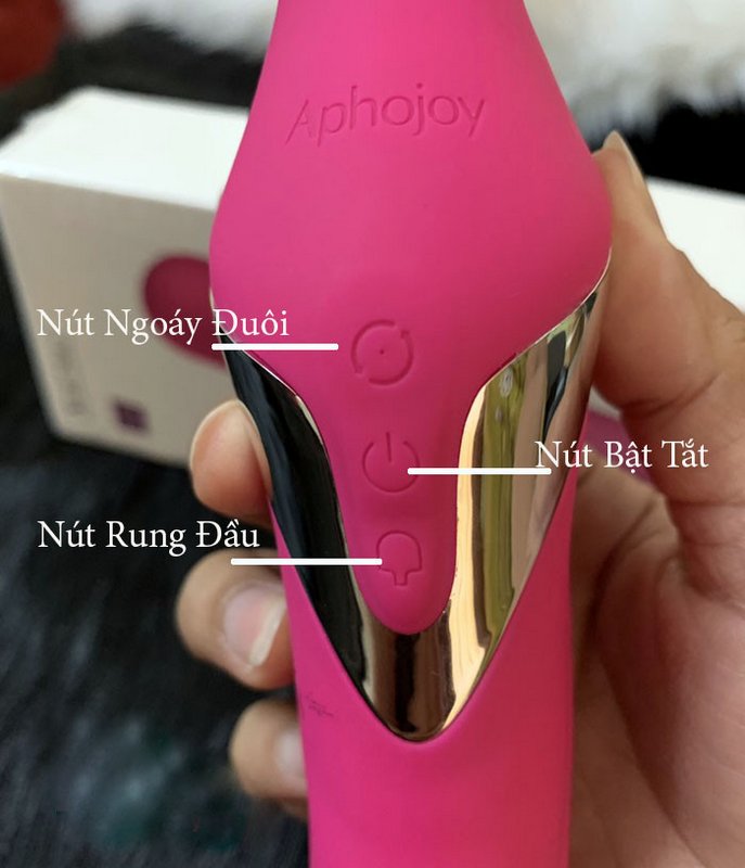 Chày rung tình yêu có 2 đầu rung ngoáy, xoay bi 360 độ Aphojoy Dual